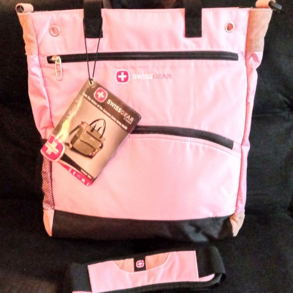 Swiss Gear Laptop Bag Pink Shoulder Messenger Bag